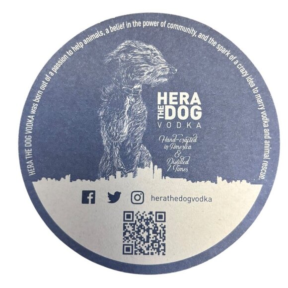 Hera the Dog Lot of 6 Coasters Animal Rescue Vodka - Picture 4 of 4